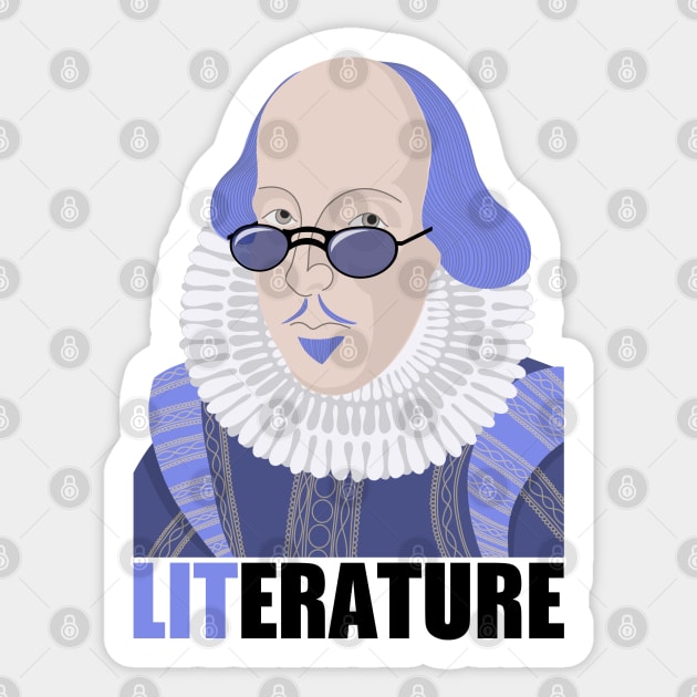 LITerature Shakespeare Sticker by Olly Illustrated